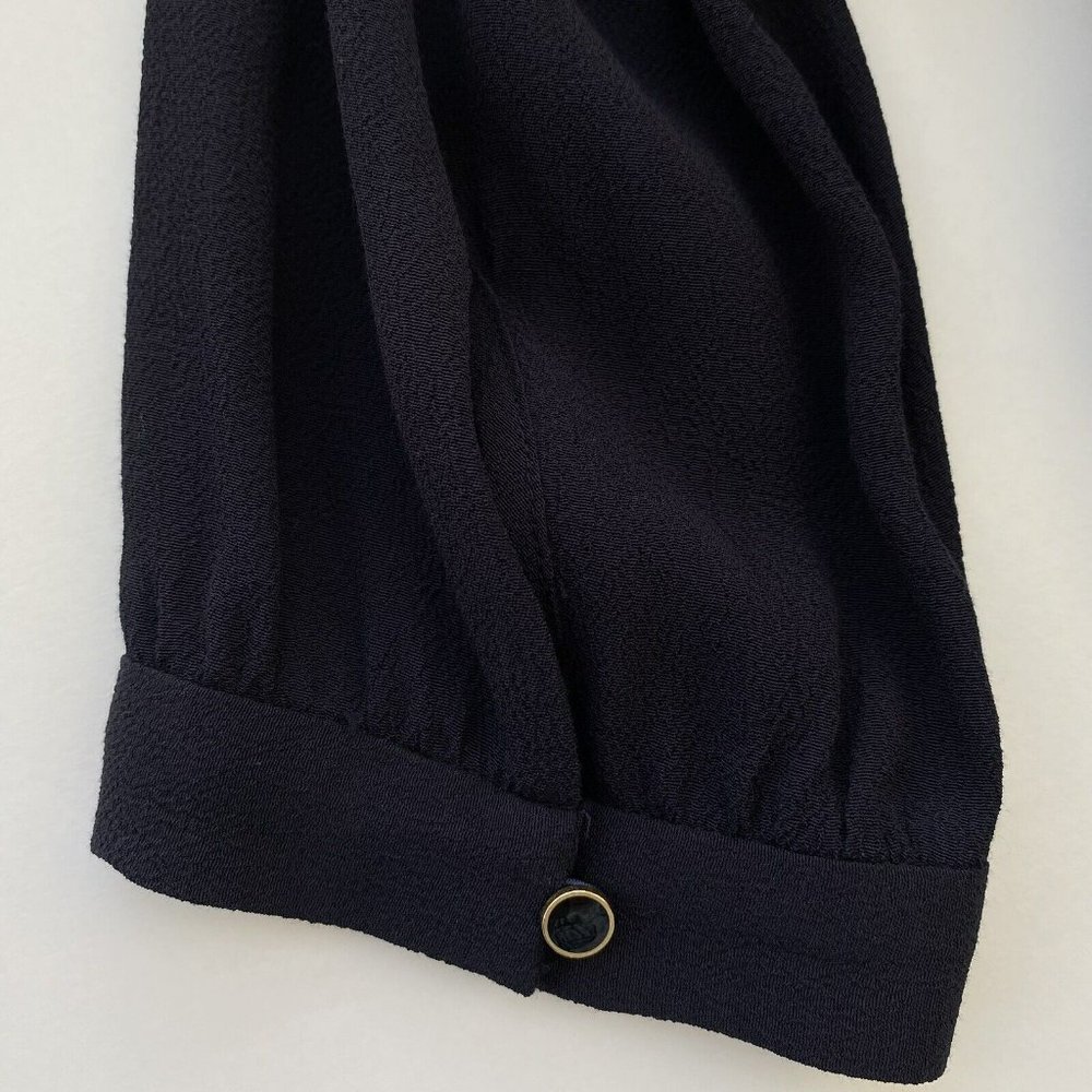 Anthropologie X Maeve Galina Blue Pintuck Quilted Drop Waist Dress | Size S - Picture 10 of 13